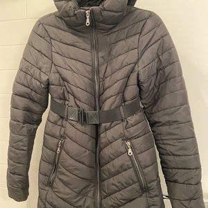 H&M MAMA Maternity Jacket Coat Black XS with belt